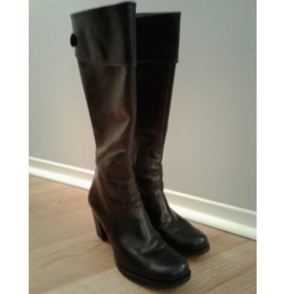Bravo Browns🌸Black Leather Boots Size 10B or 40 - Picture 3 of 10